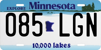 MN license plate 085LGN