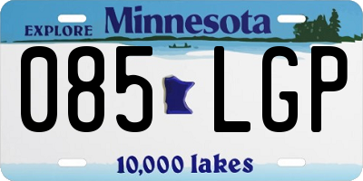 MN license plate 085LGP