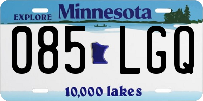 MN license plate 085LGQ