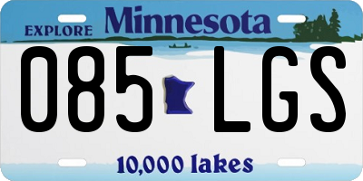 MN license plate 085LGS