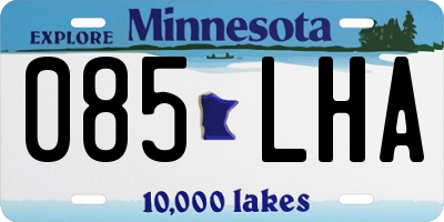 MN license plate 085LHA