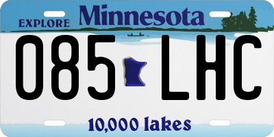 MN license plate 085LHC