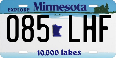 MN license plate 085LHF