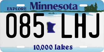 MN license plate 085LHJ