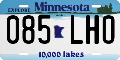 MN license plate 085LHO