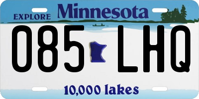 MN license plate 085LHQ