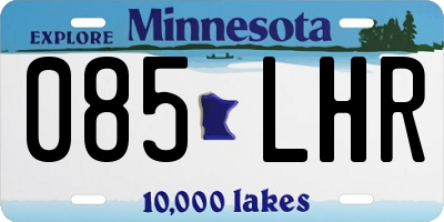 MN license plate 085LHR