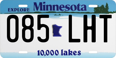 MN license plate 085LHT