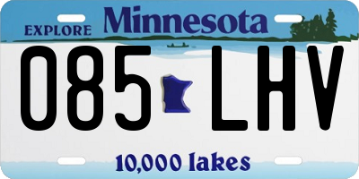 MN license plate 085LHV