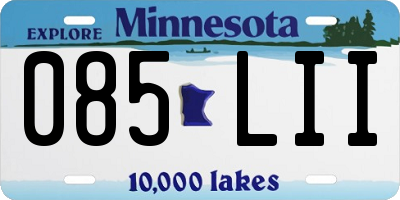 MN license plate 085LII