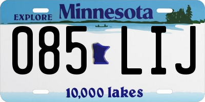 MN license plate 085LIJ