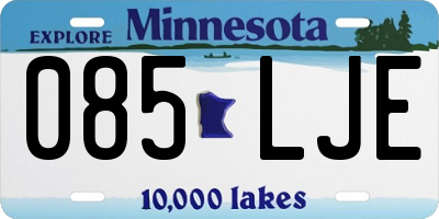 MN license plate 085LJE