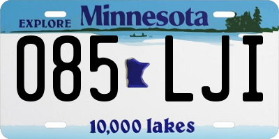 MN license plate 085LJI