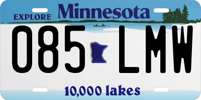 MN license plate 085LMW