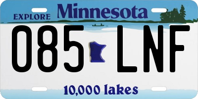 MN license plate 085LNF
