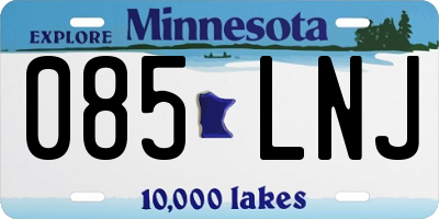 MN license plate 085LNJ