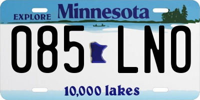 MN license plate 085LNO