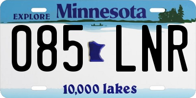 MN license plate 085LNR