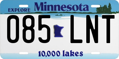 MN license plate 085LNT
