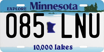 MN license plate 085LNU