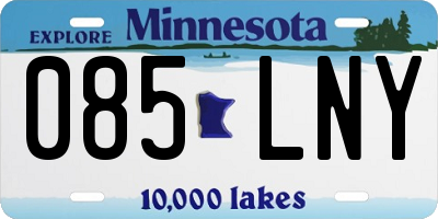 MN license plate 085LNY
