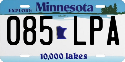MN license plate 085LPA