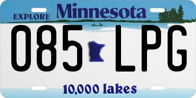 MN license plate 085LPG