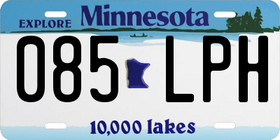 MN license plate 085LPH