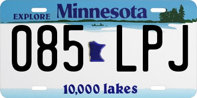 MN license plate 085LPJ
