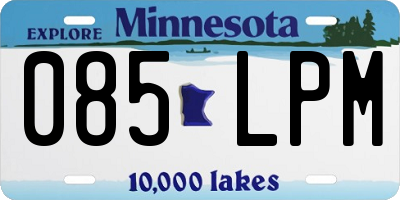 MN license plate 085LPM