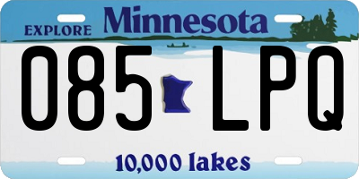 MN license plate 085LPQ