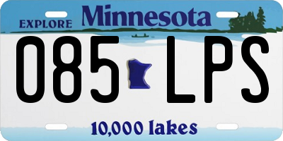 MN license plate 085LPS