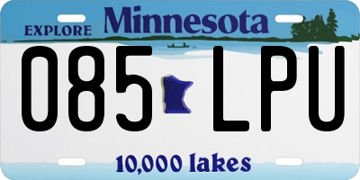 MN license plate 085LPU