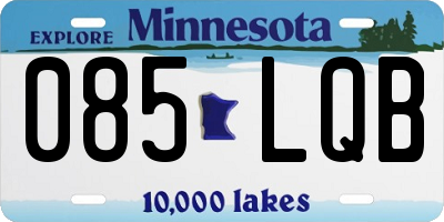MN license plate 085LQB