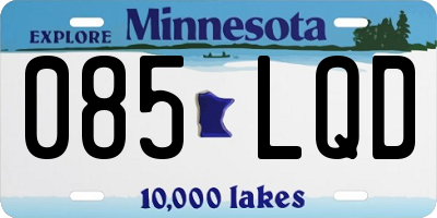 MN license plate 085LQD