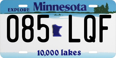 MN license plate 085LQF