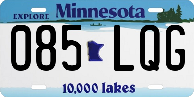 MN license plate 085LQG