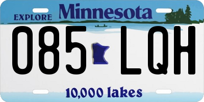 MN license plate 085LQH