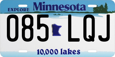 MN license plate 085LQJ