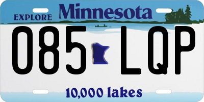 MN license plate 085LQP
