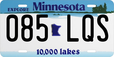 MN license plate 085LQS