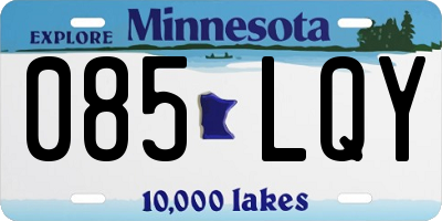 MN license plate 085LQY