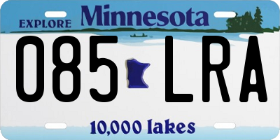 MN license plate 085LRA