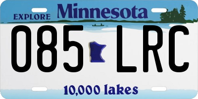 MN license plate 085LRC
