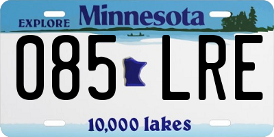 MN license plate 085LRE