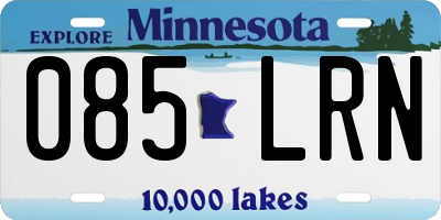 MN license plate 085LRN