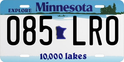 MN license plate 085LRO