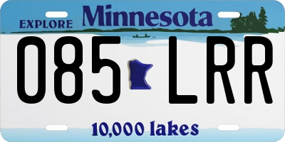 MN license plate 085LRR