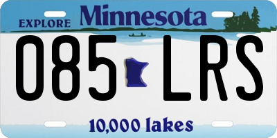 MN license plate 085LRS
