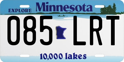 MN license plate 085LRT
